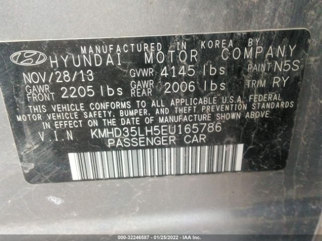 Photo 8 VIN: KMHD35LH5EU165786 - HYUNDAI ELANTRA GT 