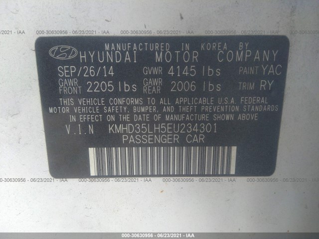 Photo 8 VIN: KMHD35LH5EU234301 - HYUNDAI ELANTRA GT 