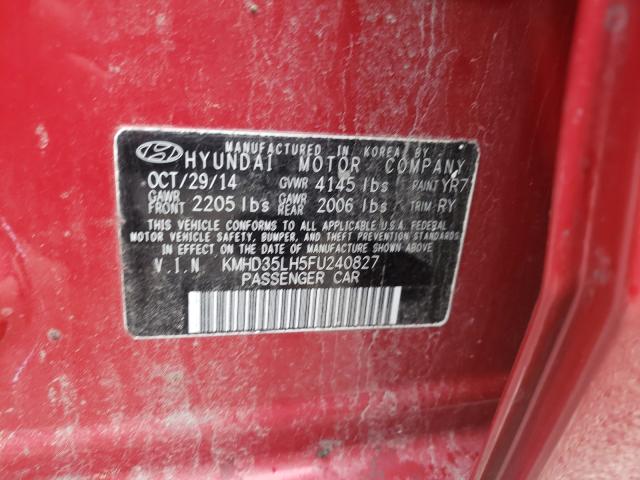 Photo 9 VIN: KMHD35LH5FU240827 - HYUNDAI ELANTRA GT 