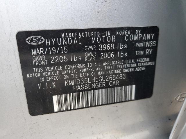 Photo 11 VIN: KMHD35LH5GU268483 - HYUNDAI ELANTRA 