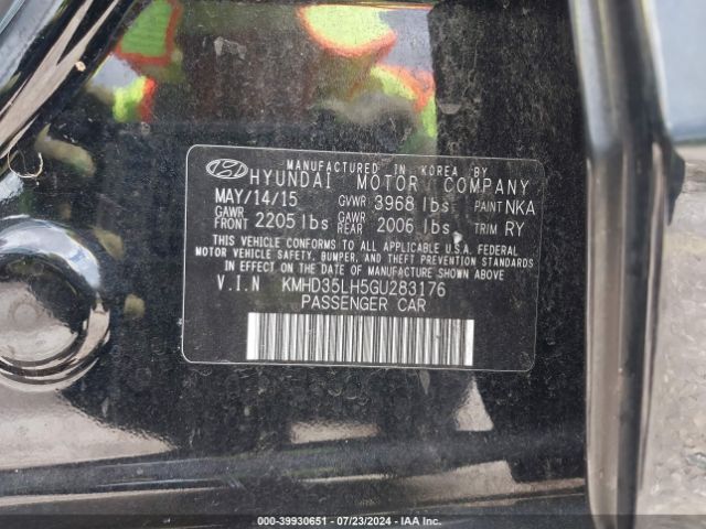 Photo 8 VIN: KMHD35LH5GU283176 - HYUNDAI ELANTRA 