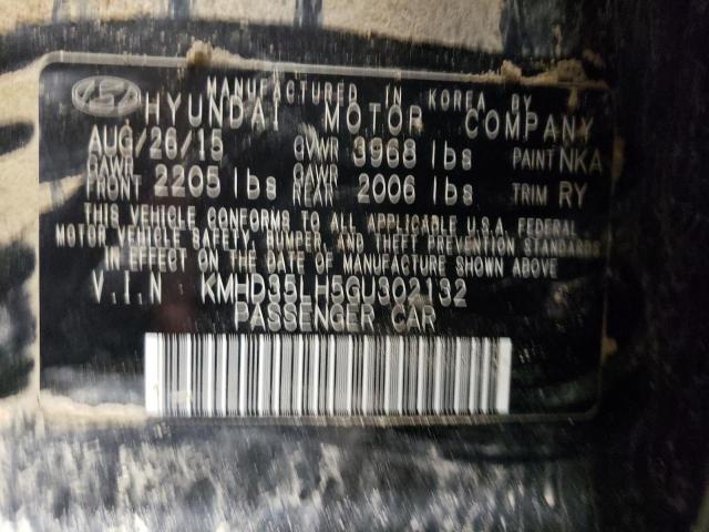 Photo 11 VIN: KMHD35LH5GU302132 - HYUNDAI ELANTRA 