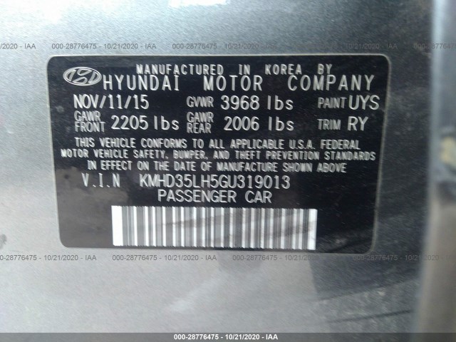 Photo 8 VIN: KMHD35LH5GU319013 - HYUNDAI ELANTRA GT 