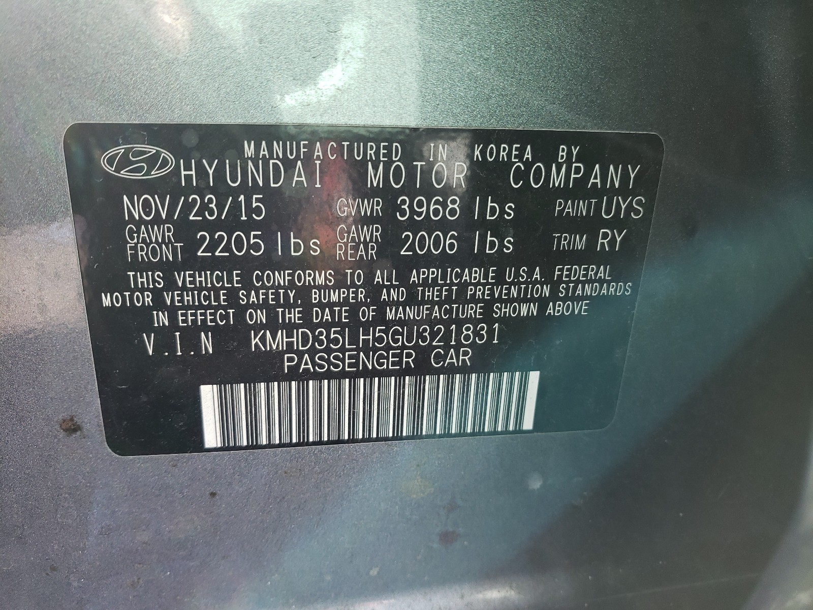 Photo 9 VIN: KMHD35LH5GU321831 - HYUNDAI ELANTRA GT 