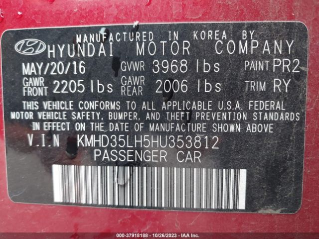 Photo 8 VIN: KMHD35LH5HU353812 - HYUNDAI ELANTRA GT 