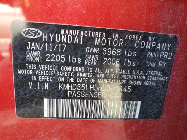 Photo 11 VIN: KMHD35LH5HU384445 - HYUNDAI ELANTRA 