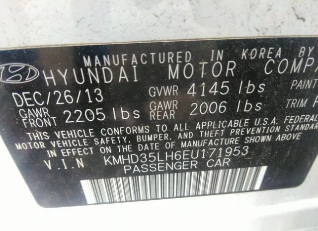 Photo 8 VIN: KMHD35LH6EU171953 - HYUNDAI ELANTRA GT 