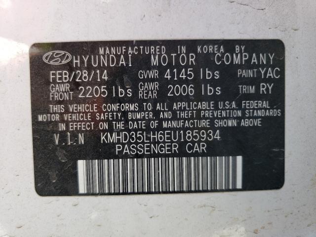 Photo 9 VIN: KMHD35LH6EU185934 - HYUNDAI ELANTRA 