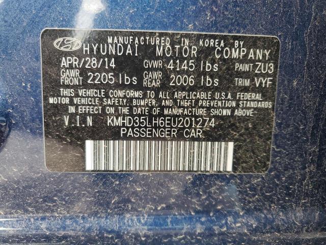 Photo 12 VIN: KMHD35LH6EU201274 - HYUNDAI ELANTRA 