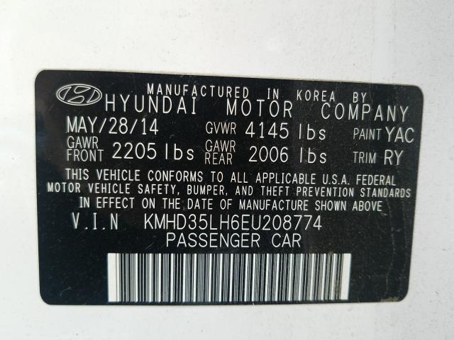 Photo 9 VIN: KMHD35LH6EU208774 - HYUNDAI ELANTRA GT 