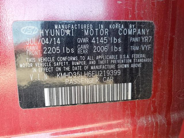 Photo 9 VIN: KMHD35LH6EU219399 - HYUNDAI ELANTRA GT 