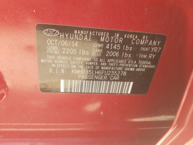 Photo 9 VIN: KMHD35LH6FU235278 - HYUNDAI ELANTRA GT 