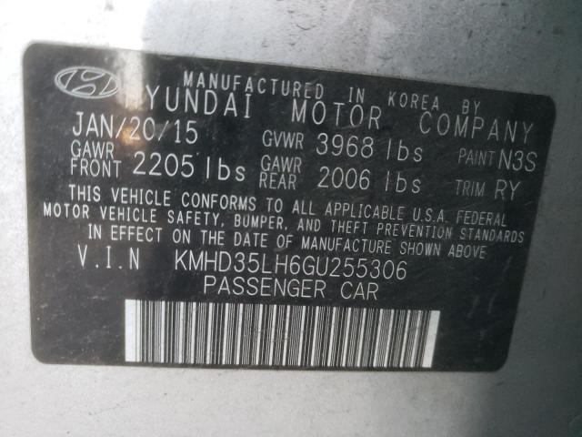 Photo 12 VIN: KMHD35LH6GU255306 - HYUNDAI ELANTRA 