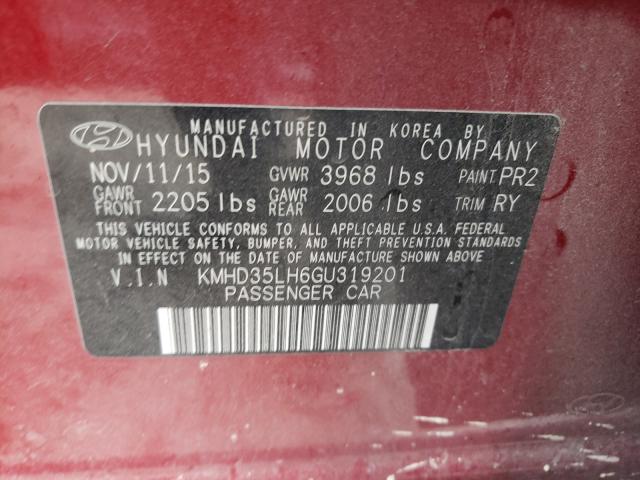 Photo 9 VIN: KMHD35LH6GU319201 - HYUNDAI ELANTRA GT 