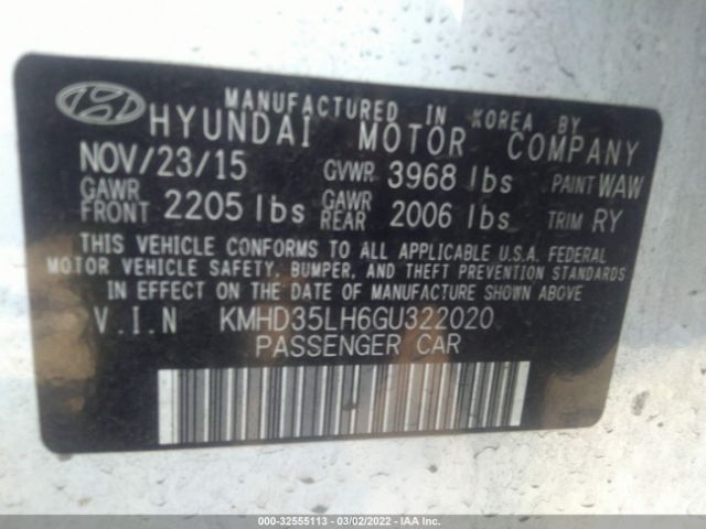 Photo 8 VIN: KMHD35LH6GU322020 - HYUNDAI ELANTRA GT 