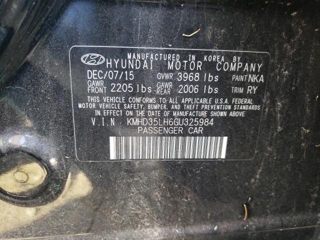 Photo 9 VIN: KMHD35LH6GU325984 - HYUNDAI ELANTRA GT 