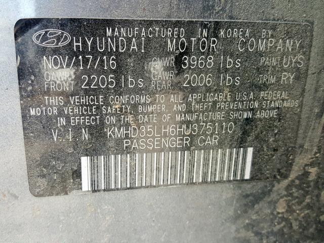 Photo 9 VIN: KMHD35LH6HU375110 - HYUNDAI ELANTRA GT 