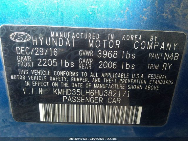 Photo 8 VIN: KMHD35LH6HU382171 - HYUNDAI ELANTRA GT 