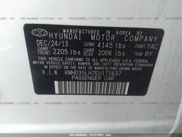 Photo 8 VIN: KMHD35LH7EU171637 - HYUNDAI ELANTRA GT 