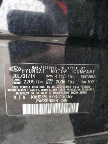 Photo 11 VIN: KMHD35LH7EU218469 - HYUNDAI ELANTRA 