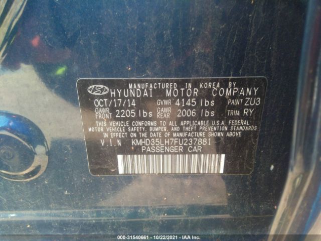 Photo 8 VIN: KMHD35LH7FU237881 - HYUNDAI ELANTRA GT 