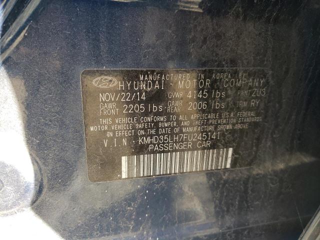 Photo 11 VIN: KMHD35LH7FU245141 - HYUNDAI ELANTRA 