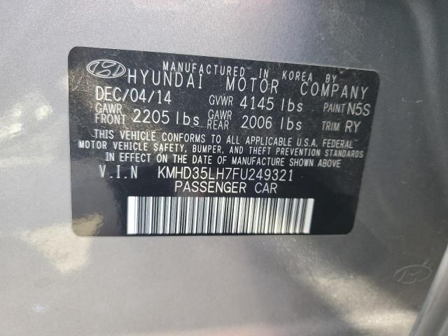 Photo 11 VIN: KMHD35LH7FU249321 - HYUNDAI ELANTRA 