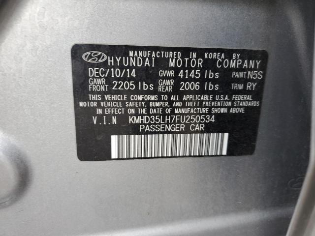 Photo 12 VIN: KMHD35LH7FU250534 - HYUNDAI ELANTRA 