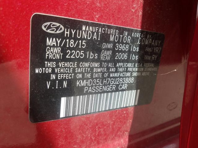 Photo 9 VIN: KMHD35LH7GU283888 - HYUNDAI ELANTRA GT 