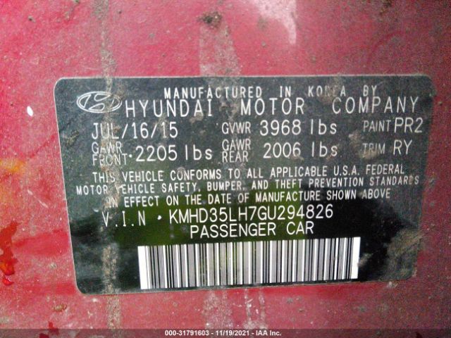 Photo 8 VIN: KMHD35LH7GU294826 - HYUNDAI ELANTRA GT 