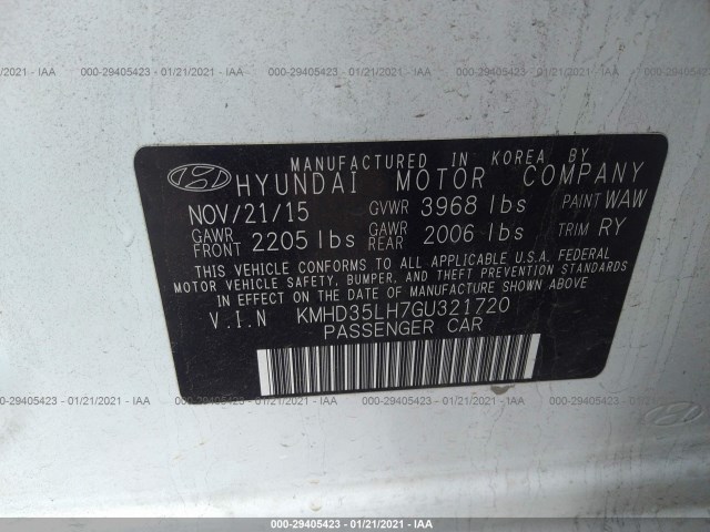 Photo 8 VIN: KMHD35LH7GU321720 - HYUNDAI ELANTRA GT 