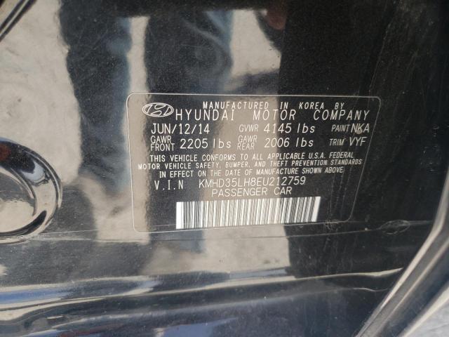 Photo 11 VIN: KMHD35LH8EU212759 - HYUNDAI ELANTRA 