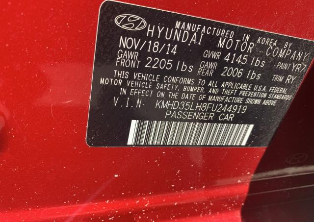 Photo 9 VIN: KMHD35LH8FU244919 - HYUNDAI ELANTRA GT 