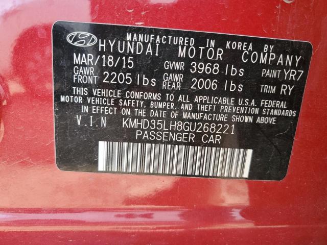 Photo 11 VIN: KMHD35LH8GU268221 - HYUNDAI ELANTRA 