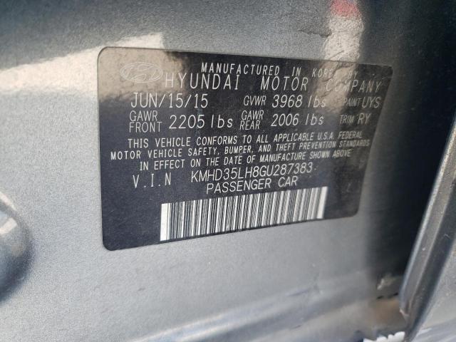 Photo 11 VIN: KMHD35LH8GU287383 - HYUNDAI ELANTRA 