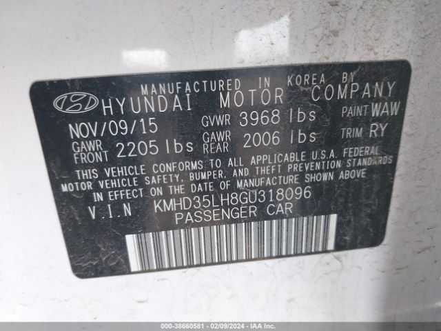 Photo 8 VIN: KMHD35LH8GU318096 - HYUNDAI ELANTRA GT 