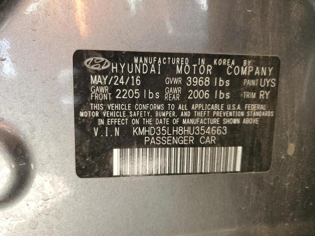 Photo 11 VIN: KMHD35LH8HU354663 - HYUNDAI ELANTRA 