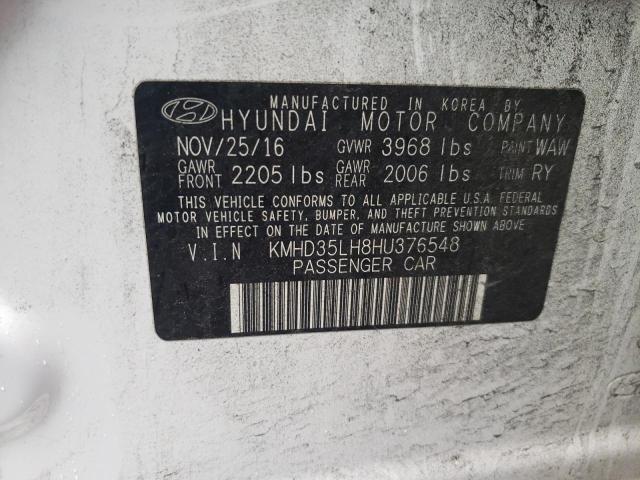 Photo 11 VIN: KMHD35LH8HU376548 - HYUNDAI ELANTRA 