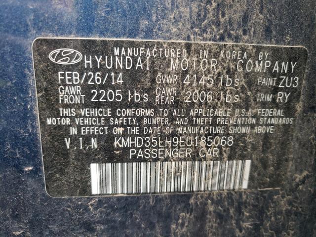 Photo 9 VIN: KMHD35LH9EU185068 - HYUNDAI ELANTRA 