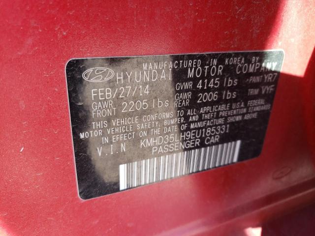 Photo 11 VIN: KMHD35LH9EU185331 - HYUNDAI ELANTRA 