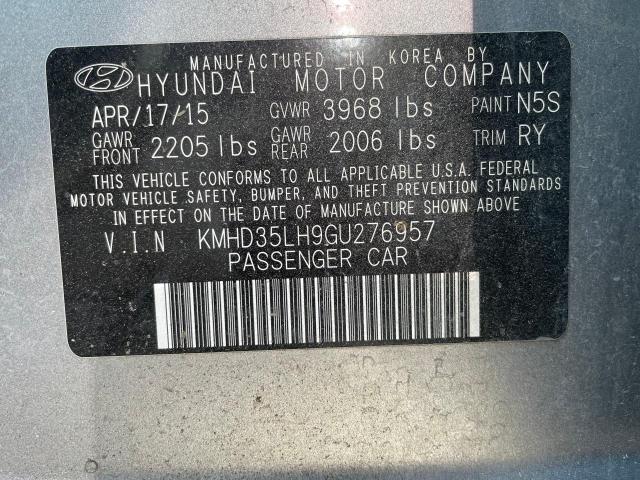 Photo 9 VIN: KMHD35LH9GU276957 - HYUNDAI ELANTRA 