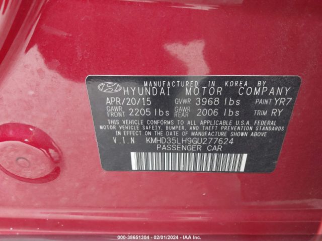 Photo 8 VIN: KMHD35LH9GU277624 - HYUNDAI ELANTRA GT 