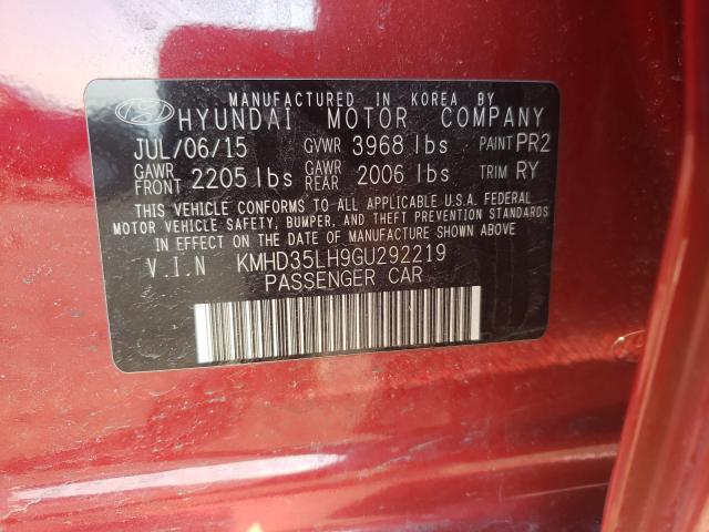 Photo 9 VIN: KMHD35LH9GU292219 - HYUNDAI ELANTRA GT 