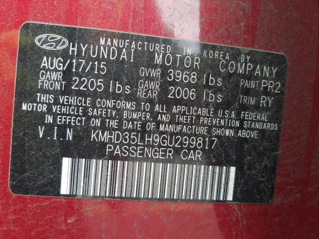 Photo 9 VIN: KMHD35LH9GU299817 - HYUNDAI ELANTRA GT 