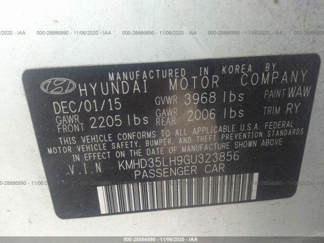 Photo 8 VIN: KMHD35LH9GU323856 - HYUNDAI ELANTRA GT 