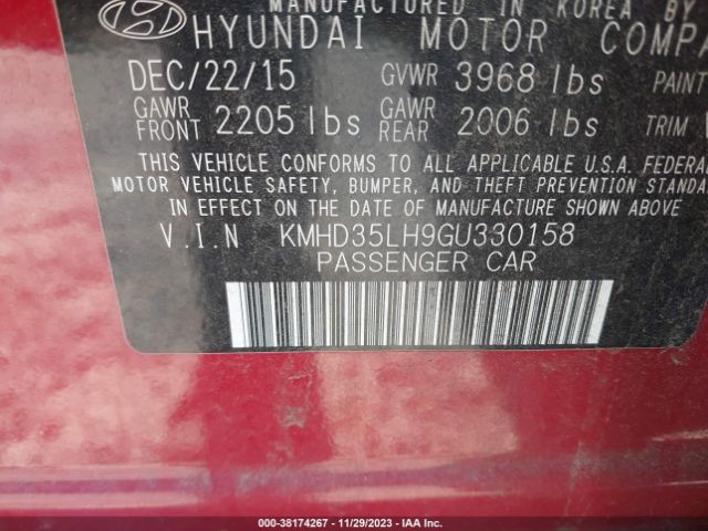 Photo 8 VIN: KMHD35LH9GU330158 - HYUNDAI ELANTRA GT 