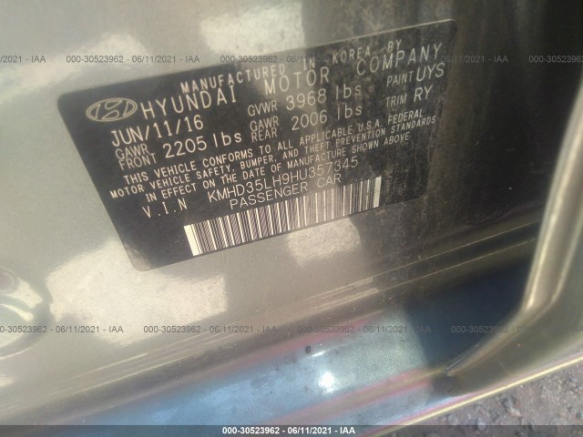 Photo 8 VIN: KMHD35LH9HU357345 - HYUNDAI ELANTRA GT 