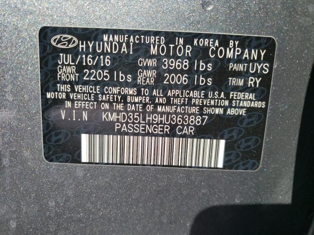 Photo 9 VIN: KMHD35LH9HU363887 - HYUNDAI ELANTRA GT 