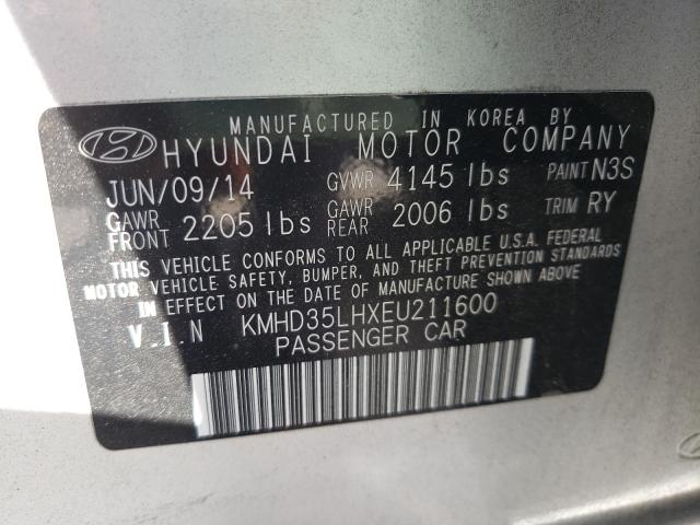 Photo 9 VIN: KMHD35LHXEU211600 - HYUNDAI ELANTRA GT 