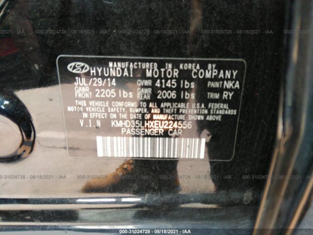 Photo 8 VIN: KMHD35LHXEU224556 - HYUNDAI ELANTRA GT 